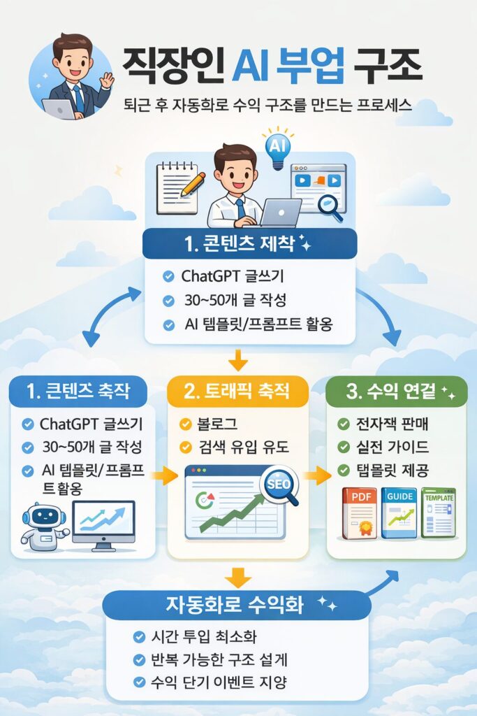 직장인 AI 부업 구조도